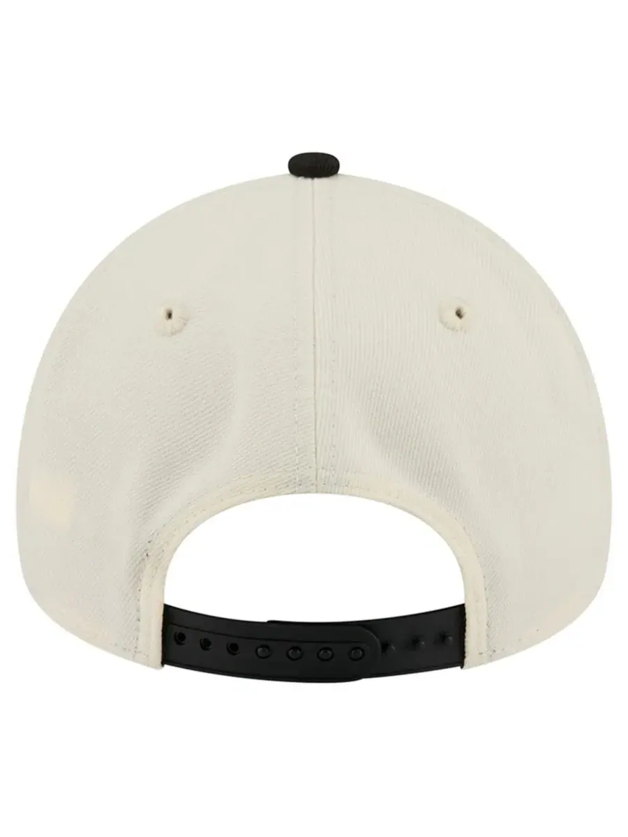 Кепка с вышитым логотипом Chicago White Sox Stadium Chrome 9FORTY A-Frame New Era — изображение 4 из 5, кремовый черный