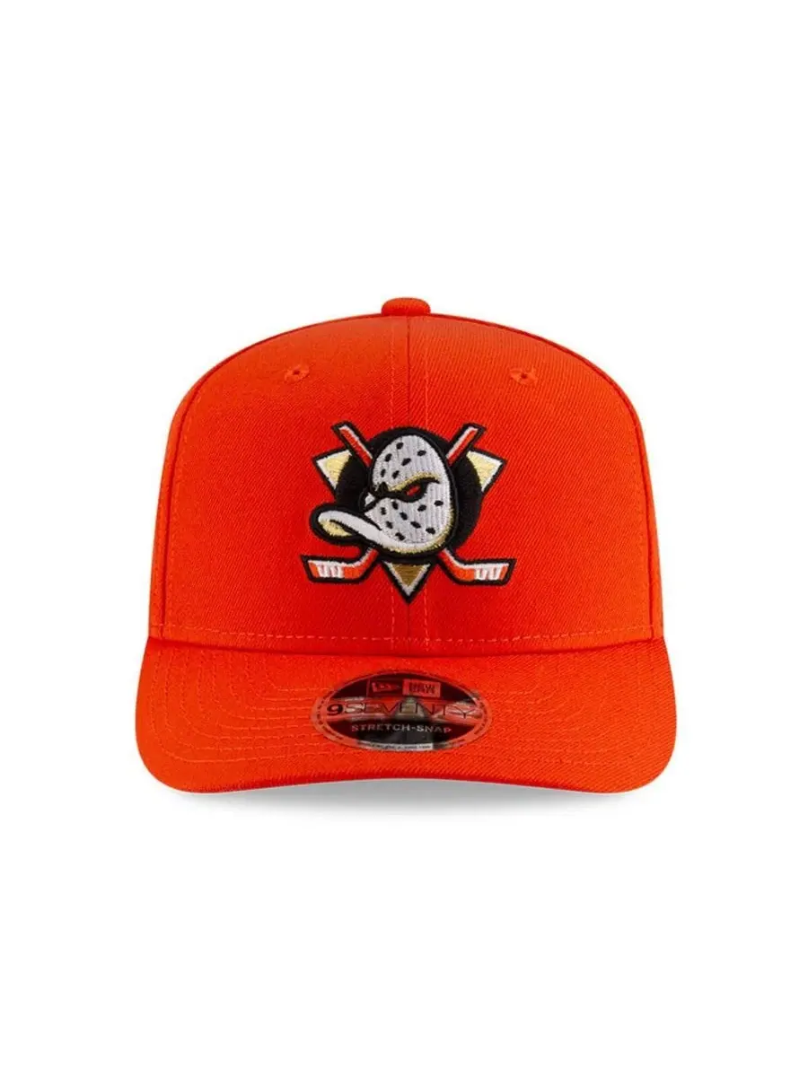 Кепка с вышитым логотипом Anaheim Ducks New Era — изображение 2 из 5, оранжевый
