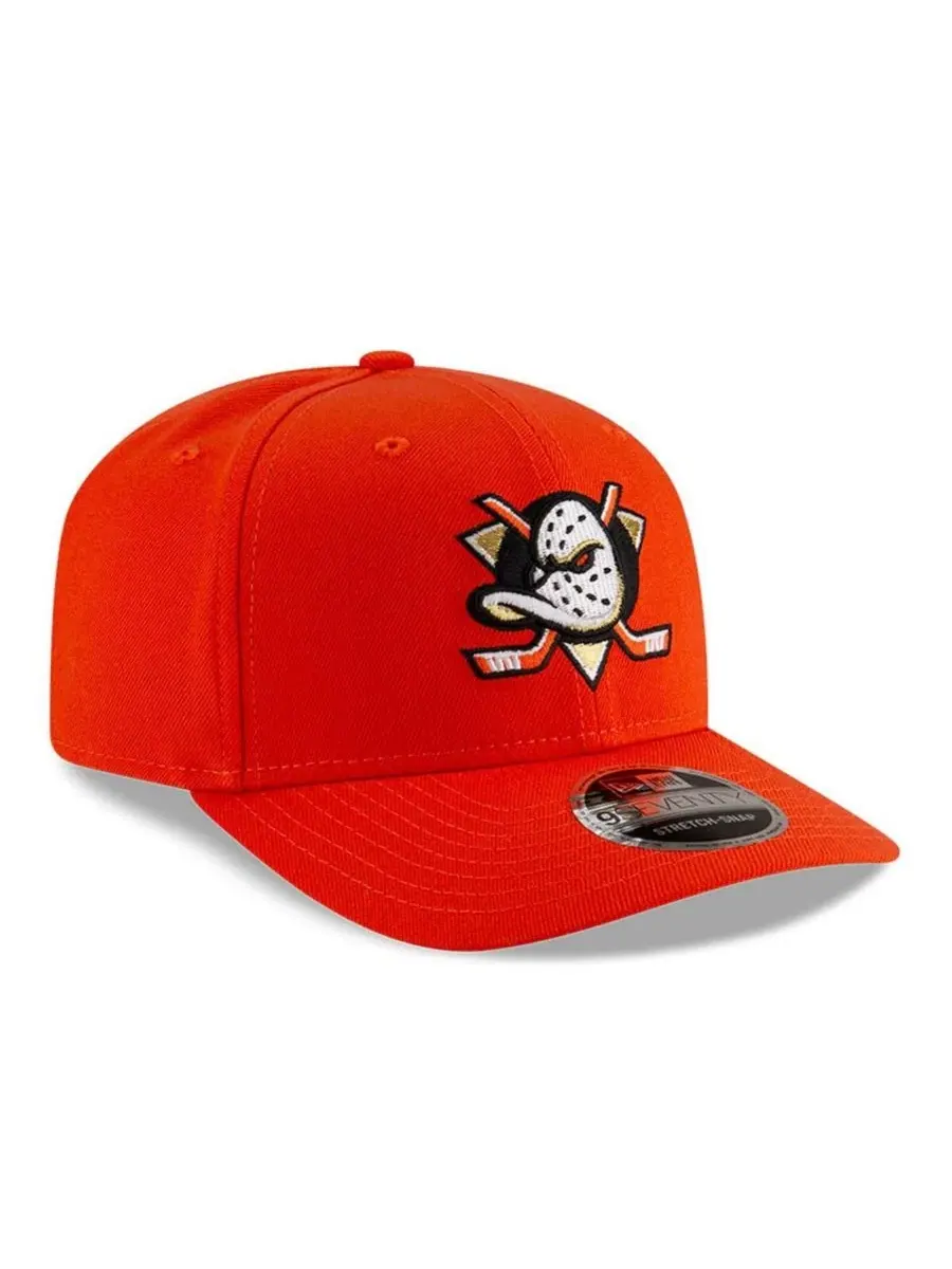 Кепка с вышитым логотипом Anaheim Ducks New Era — изображение 3 из 5, оранжевый