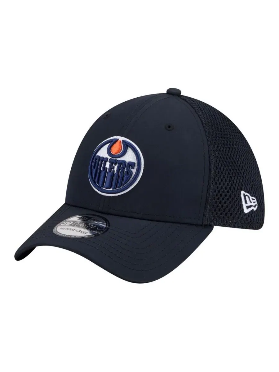 Кепка с вышивкой логотипа Edmonton Oilers New Era