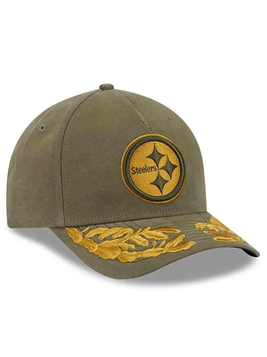 New Era Регулируемая кепка Alpha Men's Industries оливкового цвета с логотипом Pittsburgh Steelers — изображение 4 из 5