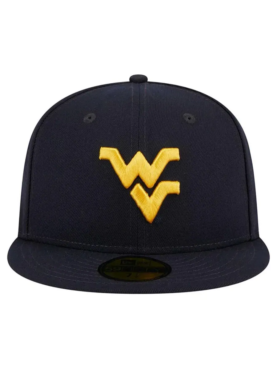 New Era Мужская темно-синяя кепка West Virginia Mountaineers 59FIFTY — изображение 5 из 5, темно-синий