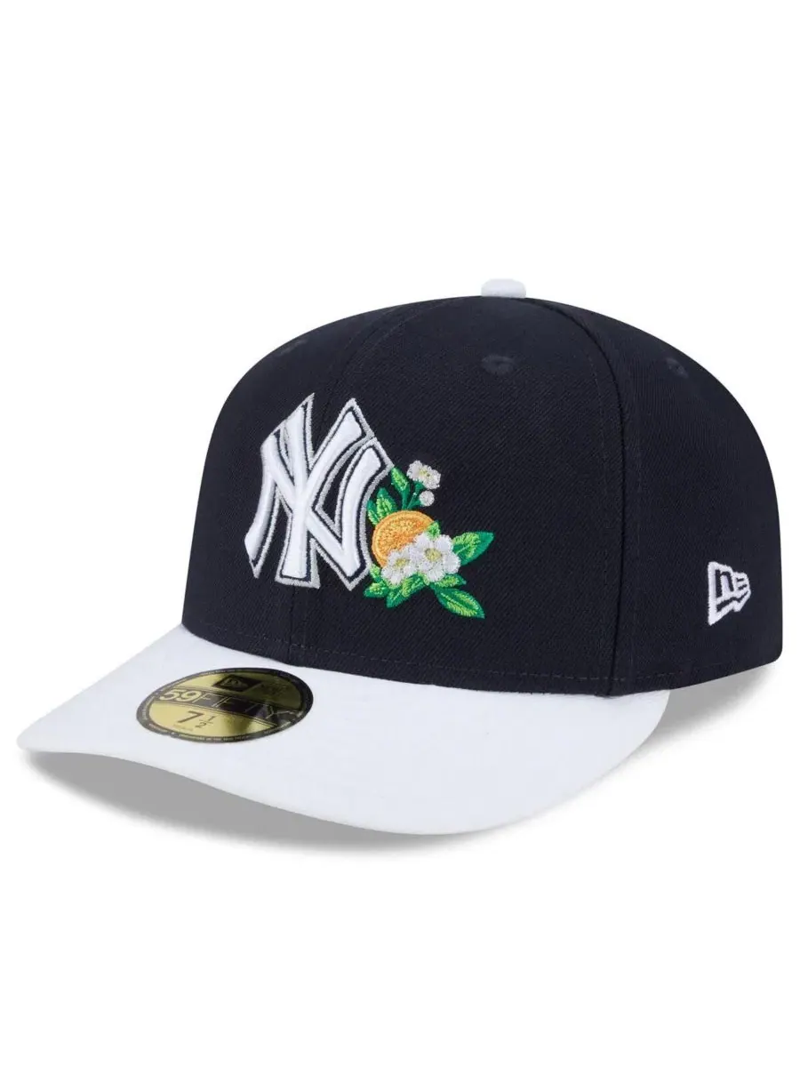 Кепка с принтом New York Yankees 2026 Spring Training 59FIFTY New Era — изображение 3 из 4, темно-синий белый
