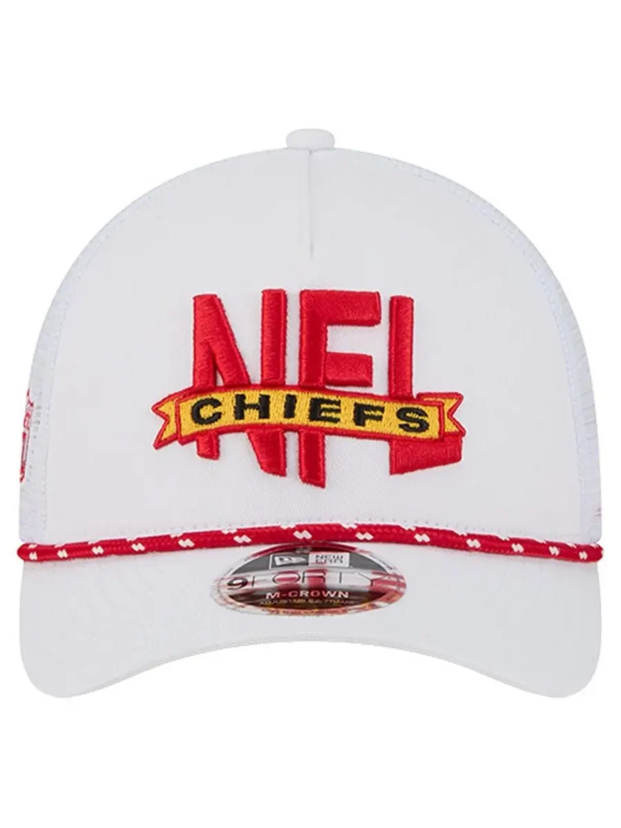 Кепка-тракер с вышивкой Kansas City Chiefs New Era — изображение 2 из 5, белый