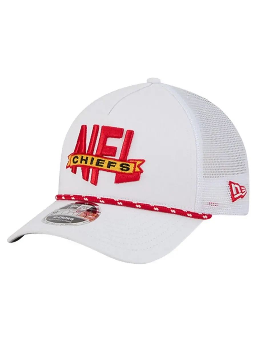 Кепка-тракер с вышивкой Kansas City Chiefs New Era — изображение 3 из 5, белый