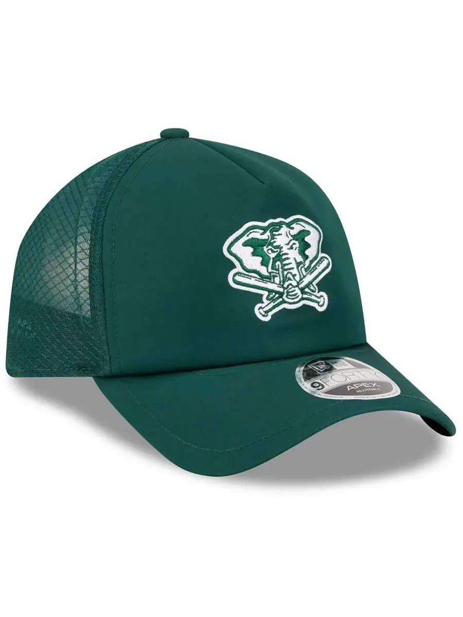 Кепка с эмблемой Athletics, модель 2026 Batting Practice Alternate Apex 9FORTY New Era — изображение 3 из 4, зеленый