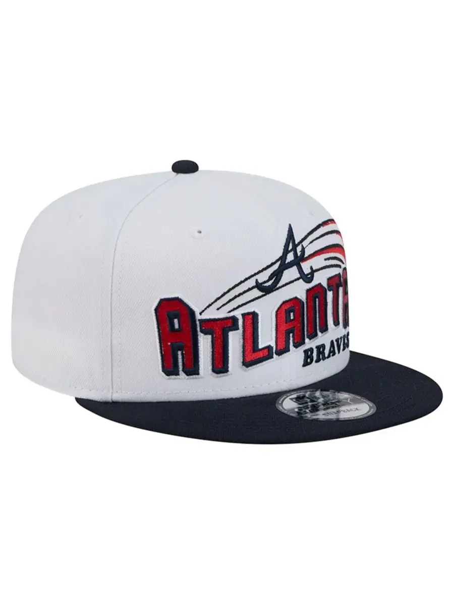 Кепка High Crown с вышивкой, Atlanta Braves Retro Sweep 9FIFTY Snapback Hat New Era