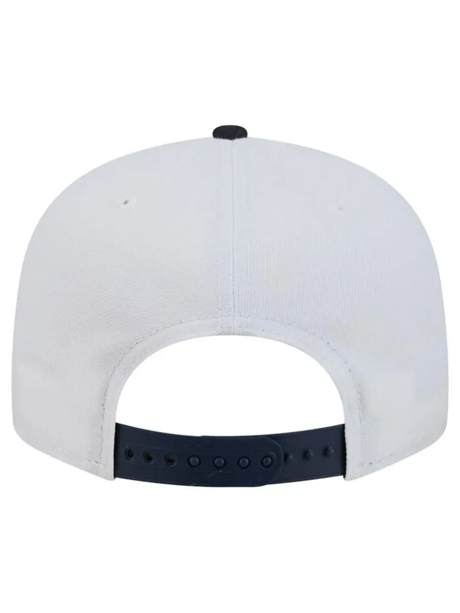 Кепка High Crown с вышивкой, Atlanta Braves Retro Sweep 9FIFTY Snapback Hat New Era — изображение 4 из 7, белый темно-синий
