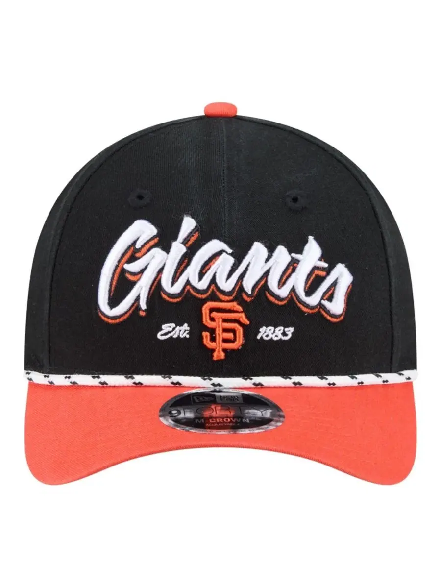 Кепка с вышивкой San Francisco Giants Team Loyal 9FORTY M-Crown New Era — изображение 2 из 7, черный оранжевый