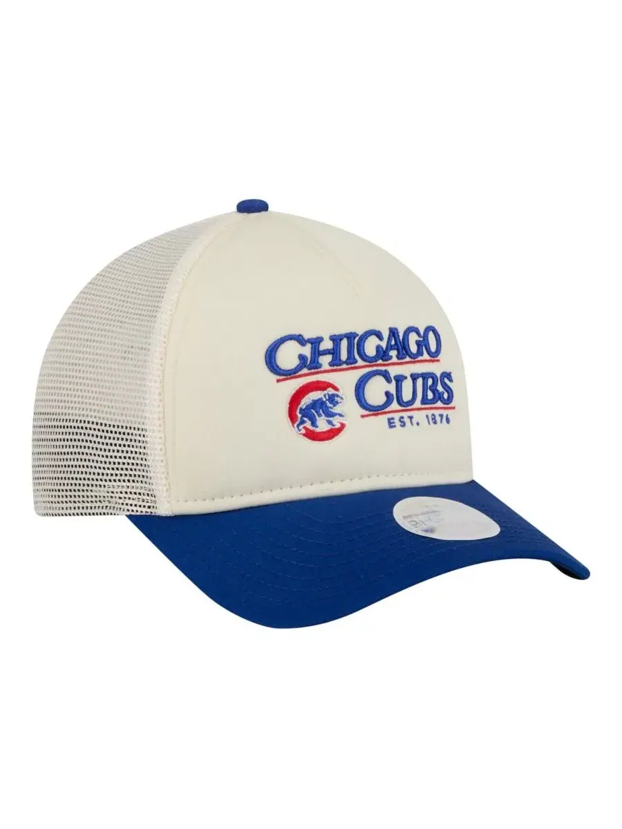 Бейсболка с козырьком Chicago Cubs Retro 9FORTY M-Crown A-Frame Trucker Adjustable Hat New Era — изображение 3 из 4