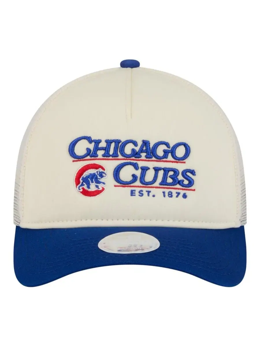 Бейсболка с козырьком Chicago Cubs Retro 9FORTY M-Crown A-Frame Trucker Adjustable Hat New Era — изображение 4 из 4