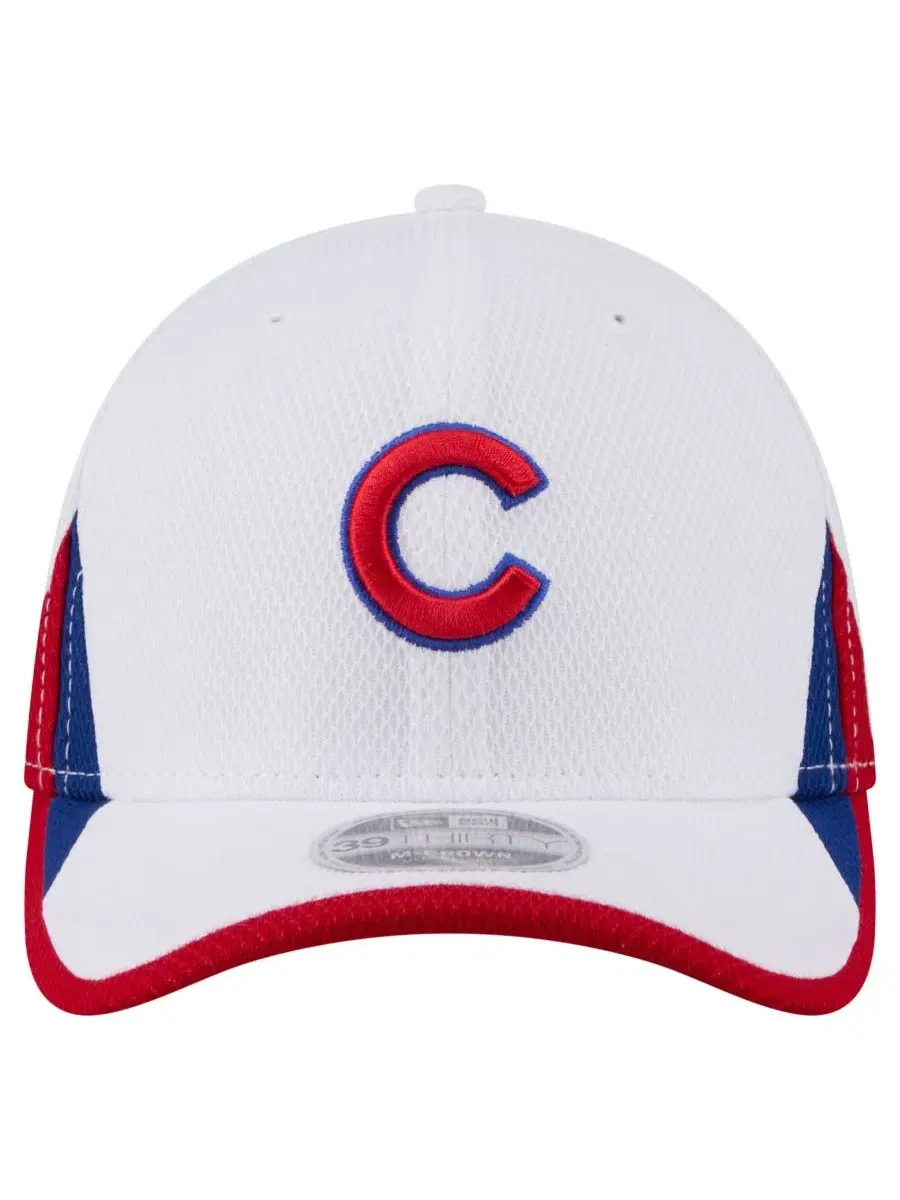 Бейсболка New Era Chicago Cubs Cut n Sew 39THIRTY Flex Hat — изображение 2 из 5, белый