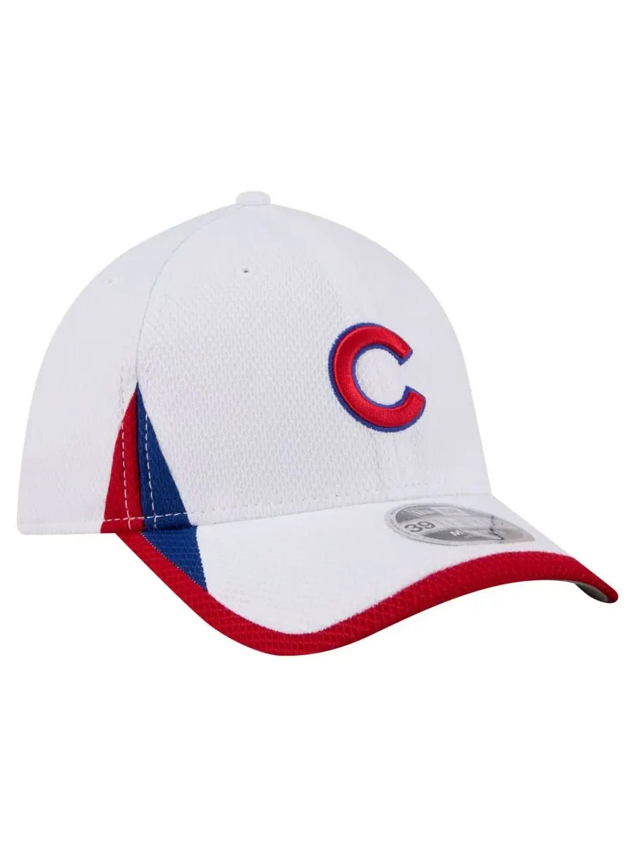 Бейсболка New Era Chicago Cubs Cut n Sew 39THIRTY Flex Hat — изображение 3 из 5, белый