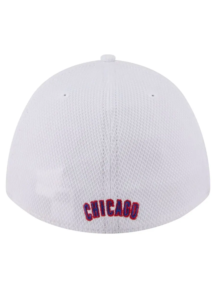 Бейсболка New Era Chicago Cubs Cut n Sew 39THIRTY Flex Hat — изображение 4 из 5, белый