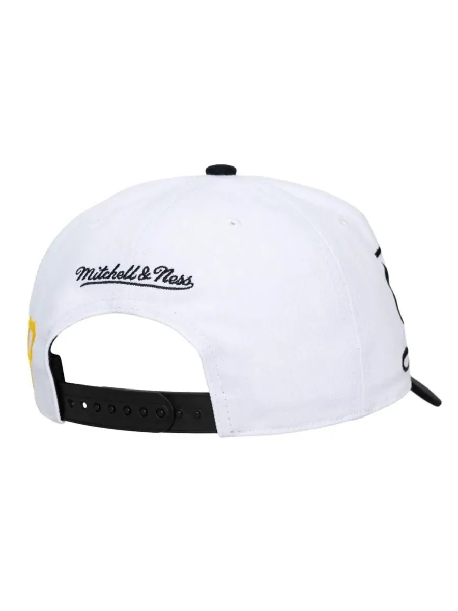 Кепка с вышивкой Script Pro Crown Mitchell & Ness — изображение 3 из 5, белый черный