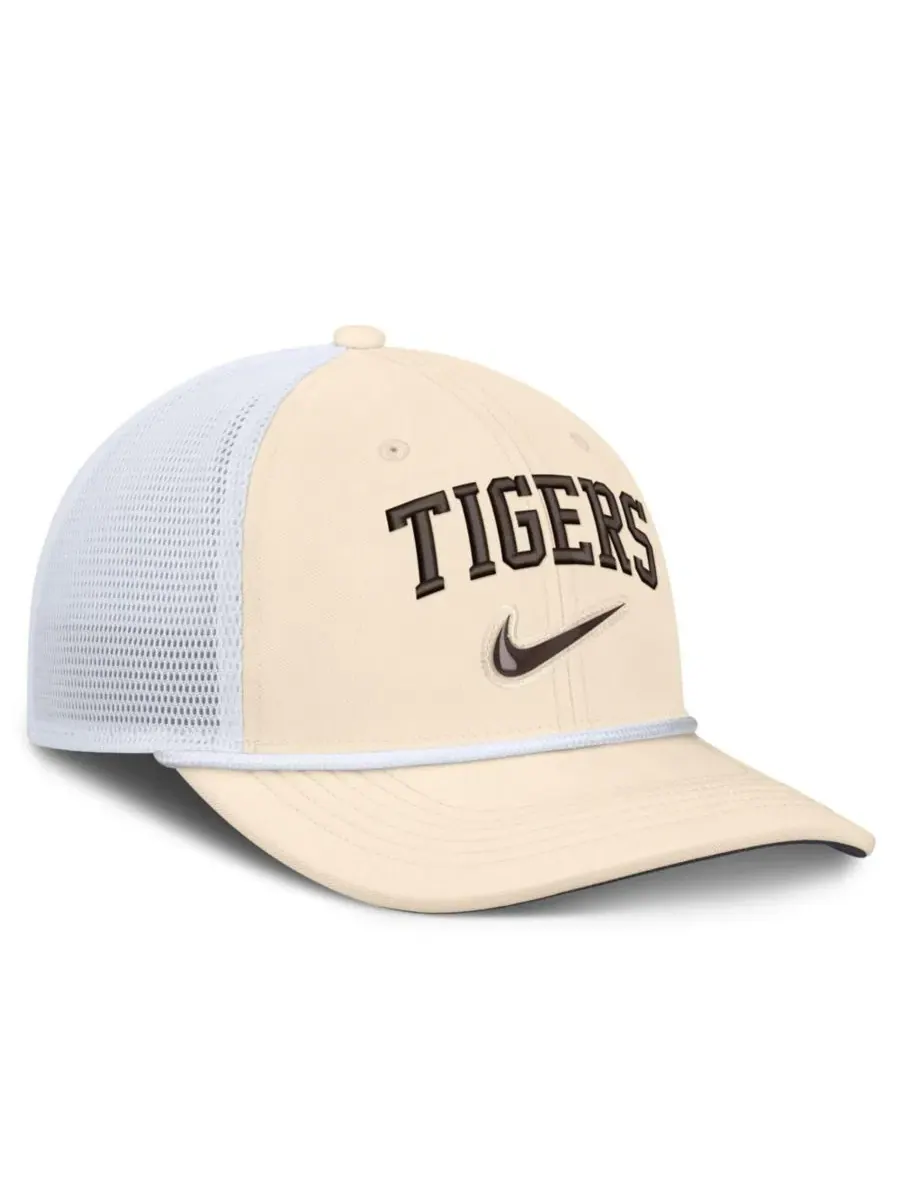 Кепка Nike Rise Dri-FIT Trucker с вышивкой Detroit Tigers — изображение 3 из 4, натуральный белый