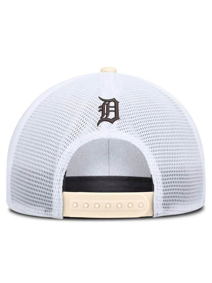 Кепка Nike Rise Dri-FIT Trucker с вышивкой Detroit Tigers — изображение 4 из 4, натуральный белый