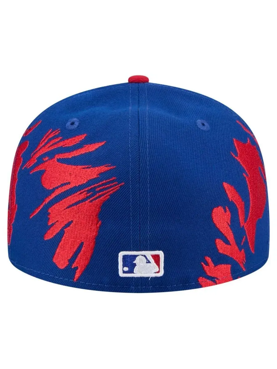 Кепка с вышитым паттерном Retro Pattern 59FIFTY New Era — изображение 3 из 4, красный