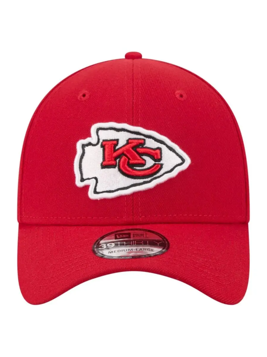 Кепка с вышитым логотипом Kansas City Chiefs, 39THIRTY New Era — изображение 2 из 7, красный