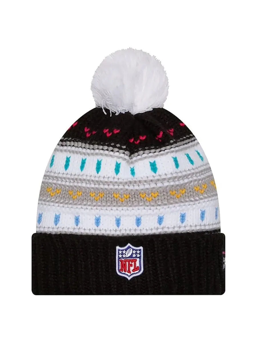 New Era Женская черная вязаная шапка с помпоном с символикой Dallas Cowboys 2025 NFL Crucial Catch — изображение 2 из 2