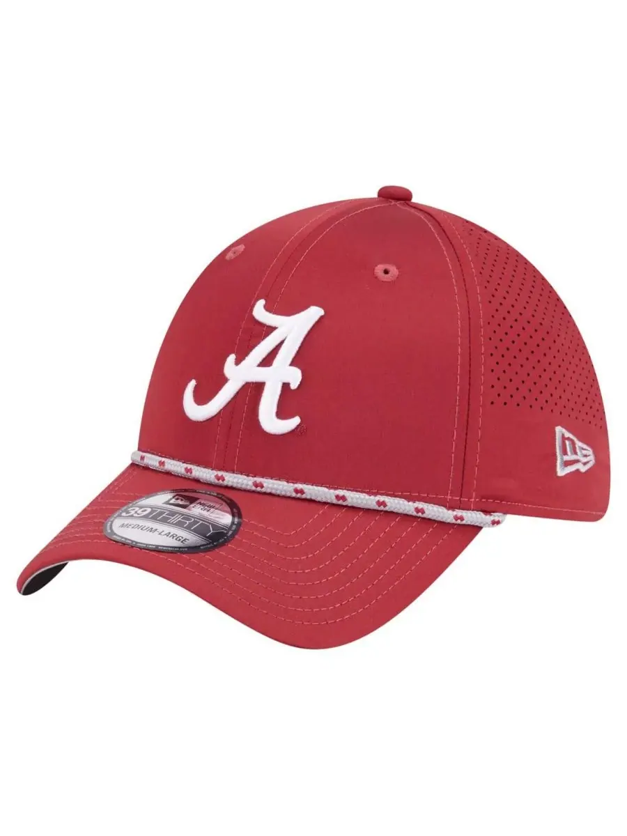 New Era Мужская кепка Crimson Alabama Crimson Tide Rope 39THIRTY Flex Hat