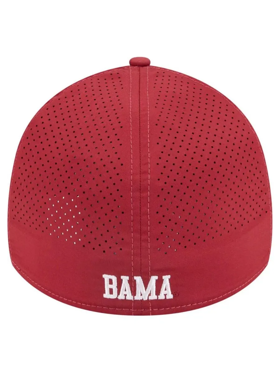 New Era Мужская кепка Crimson Alabama Crimson Tide Rope 39THIRTY Flex Hat — изображение 2 из 4, красный