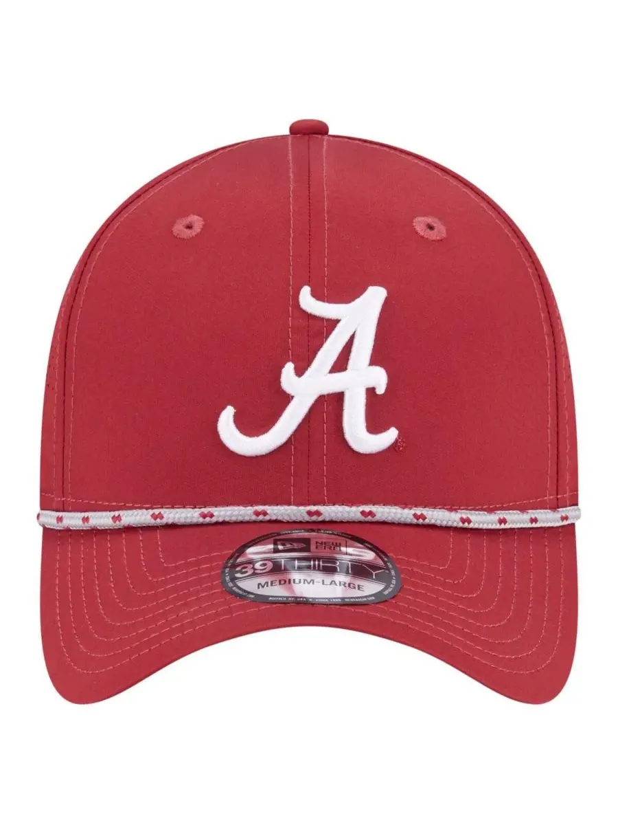 New Era Мужская кепка Crimson Alabama Crimson Tide Rope 39THIRTY Flex Hat — изображение 4 из 4, красный