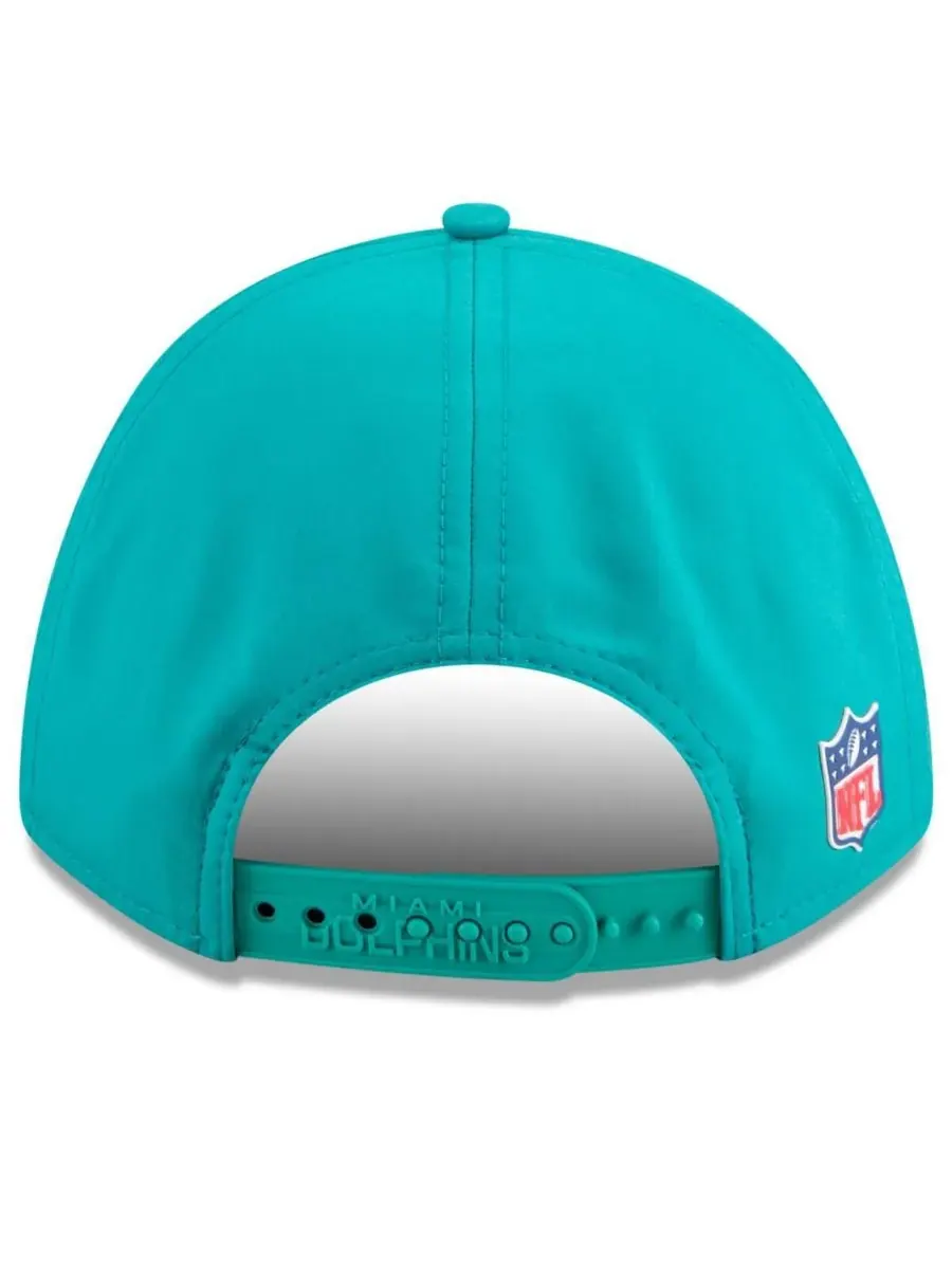 Мужская кепка Aqua Miami Dolphins 2025 Sideline Throwback M-Crown 9FORTY с регулируемой застежкой — изображение 2 из 5