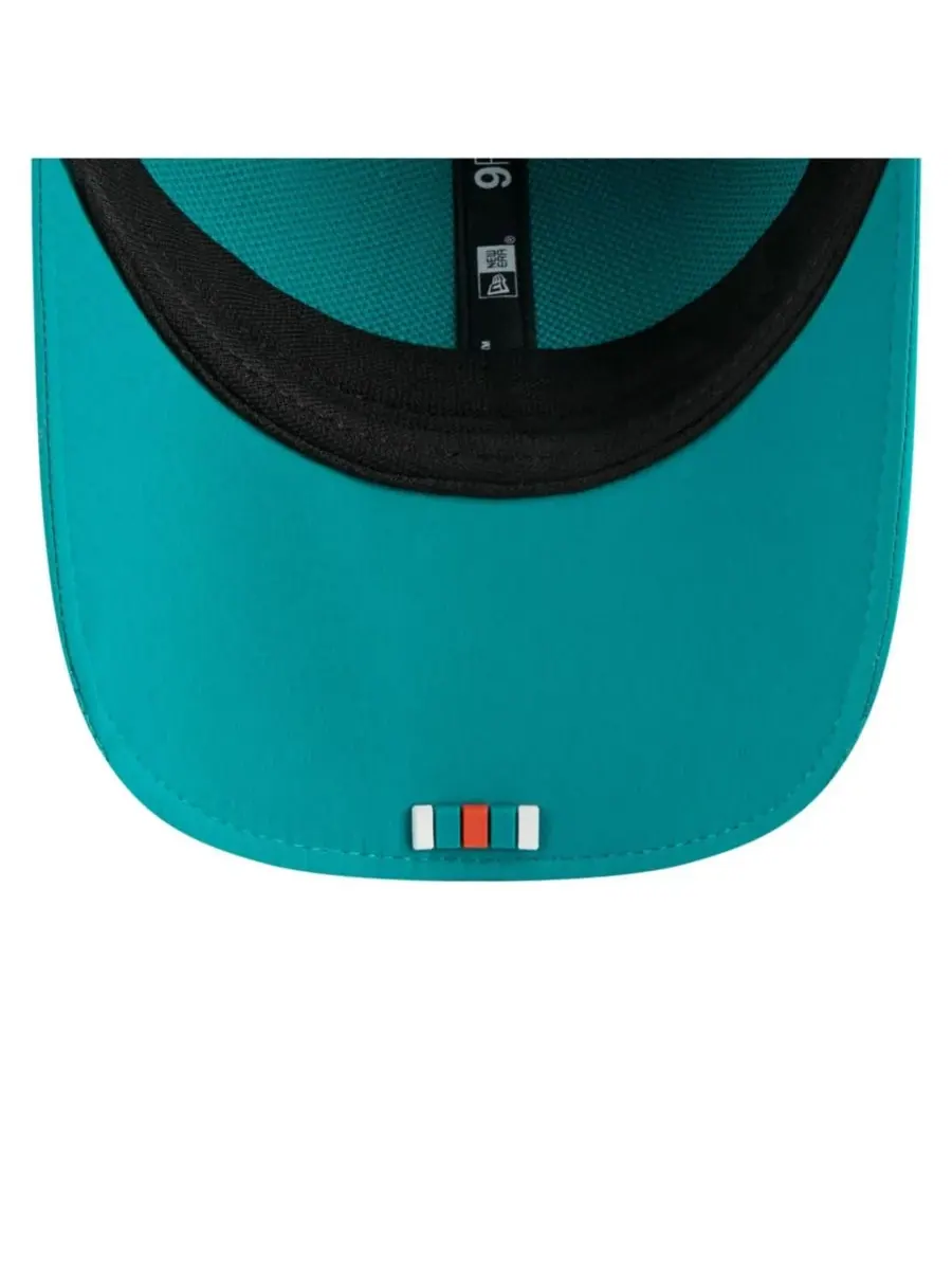 Мужская кепка Aqua Miami Dolphins 2025 Sideline Throwback M-Crown 9FORTY с регулируемой застежкой — изображение 3 из 5