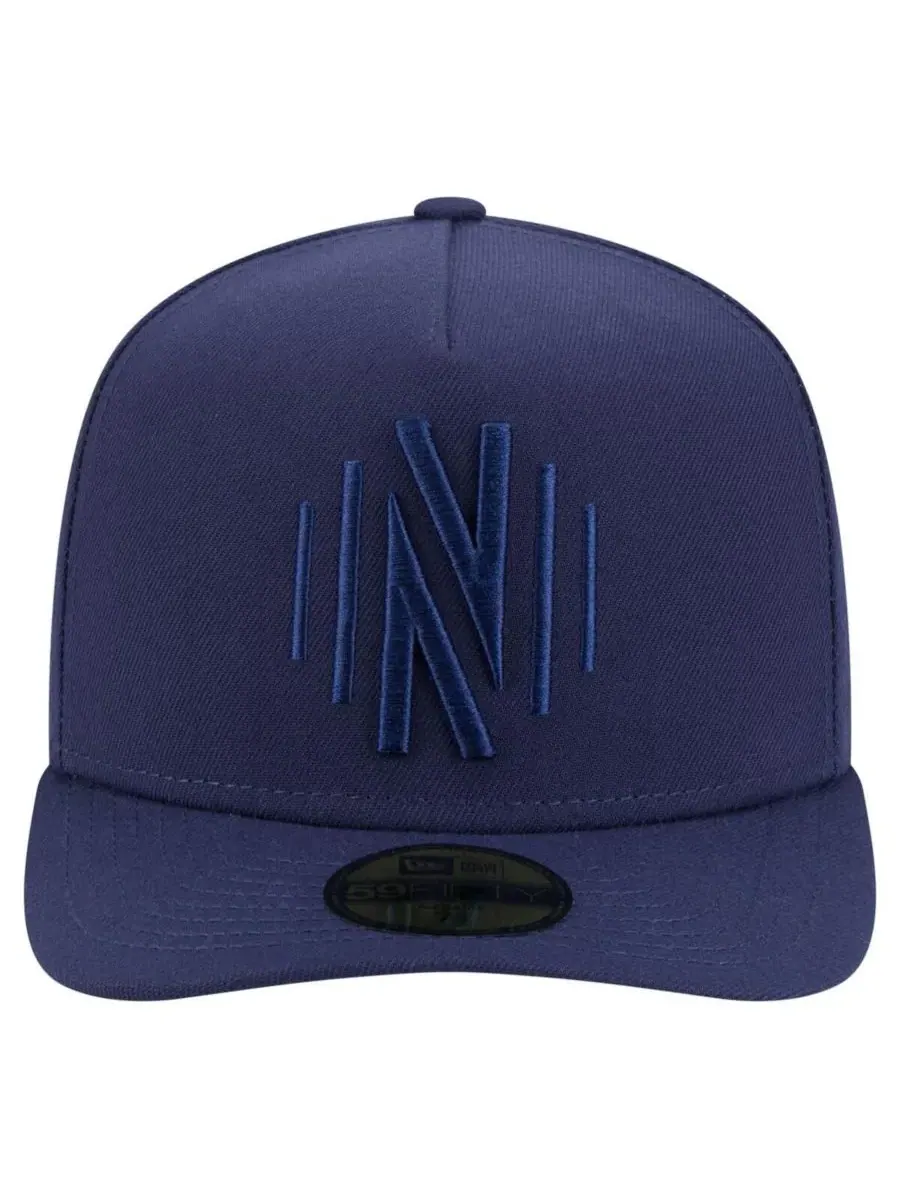 New Era Мужская кепка Nashville SC Color Pack A-Frame 59FIFTY Fitted Hat темно-синего цвета — изображение 2 из 5, темно-синий