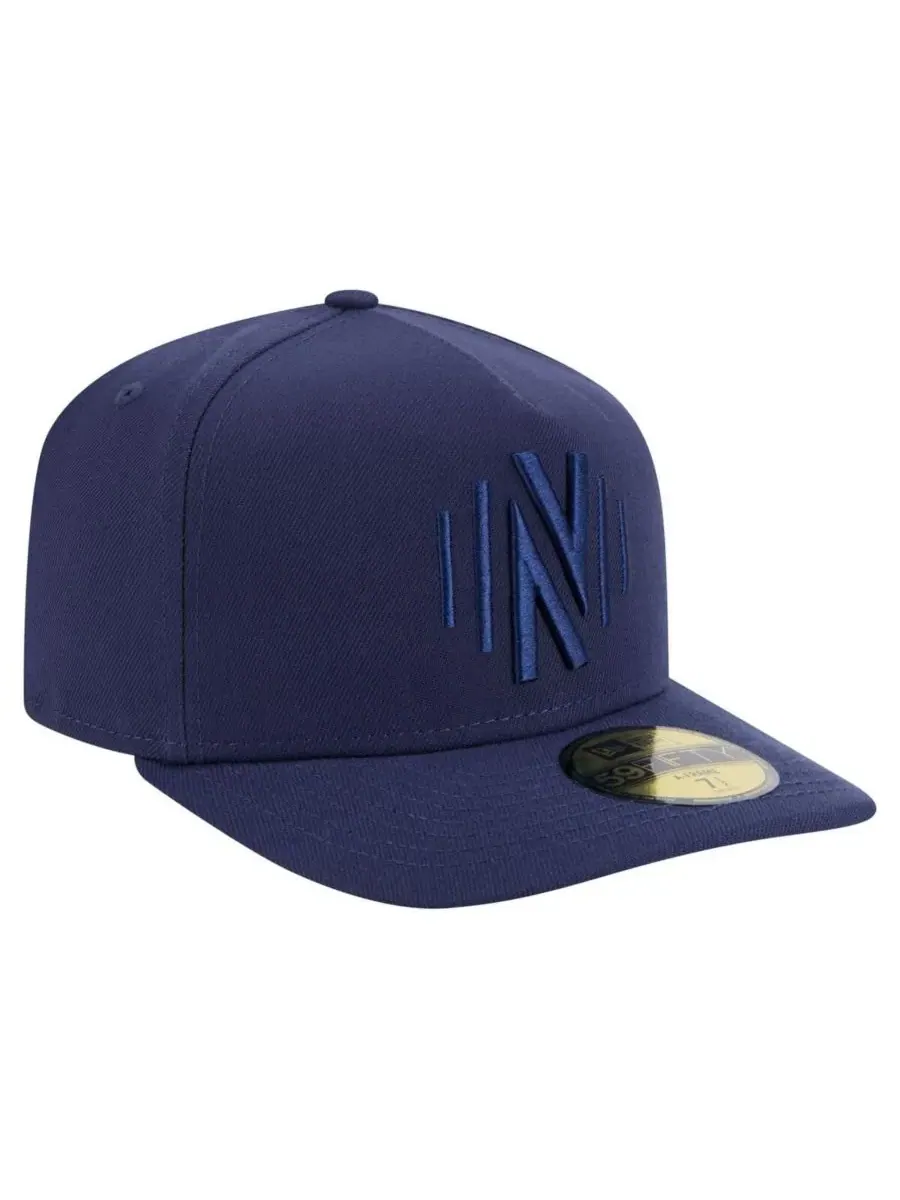 New Era Мужская кепка Nashville SC Color Pack A-Frame 59FIFTY Fitted Hat темно-синего цвета — изображение 3 из 5, темно-синий