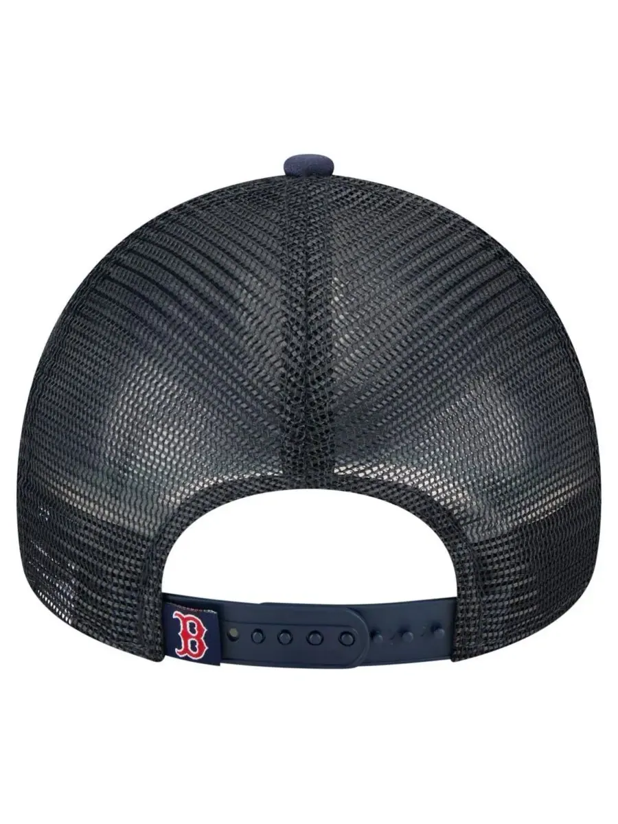 New Era Мужская темно-синяя кепка-тракер Boston Red Sox с эффектом потертости, модель 9FORTY — изображение 4 из 4