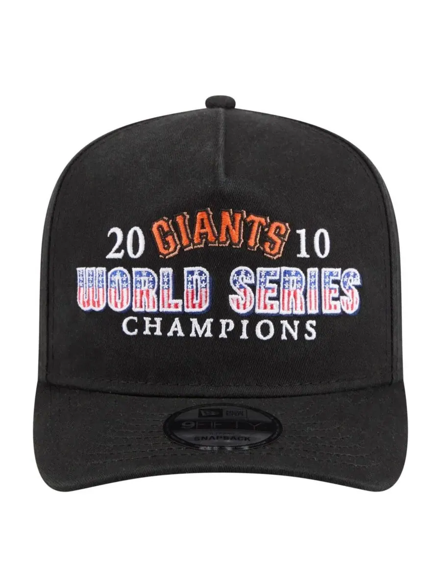 Мужская черная бейсболка San Francisco Giants 2010 World Series Champions Historic 9FIFTY A-Frame — изображение 2 из 4
