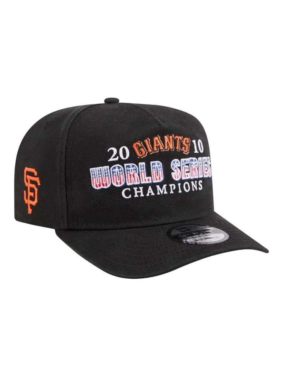 Мужская черная бейсболка San Francisco Giants 2010 World Series Champions Historic 9FIFTY A-Frame — изображение 3 из 4