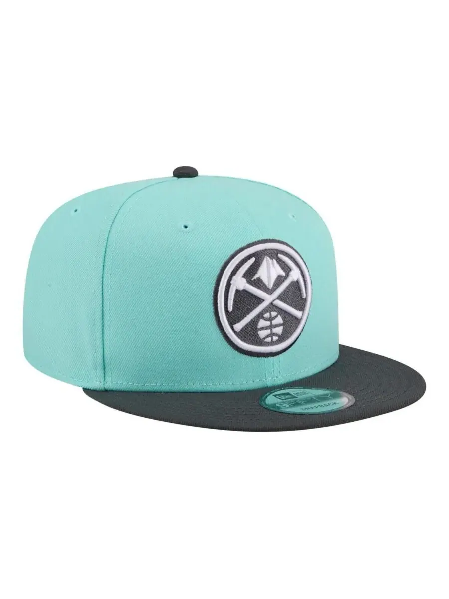 Мужская двухцветная кепка Denver Nuggets цвета бирюзовый/угольный 9FIFTY с регулируемой застежкой — изображение 3 из 5