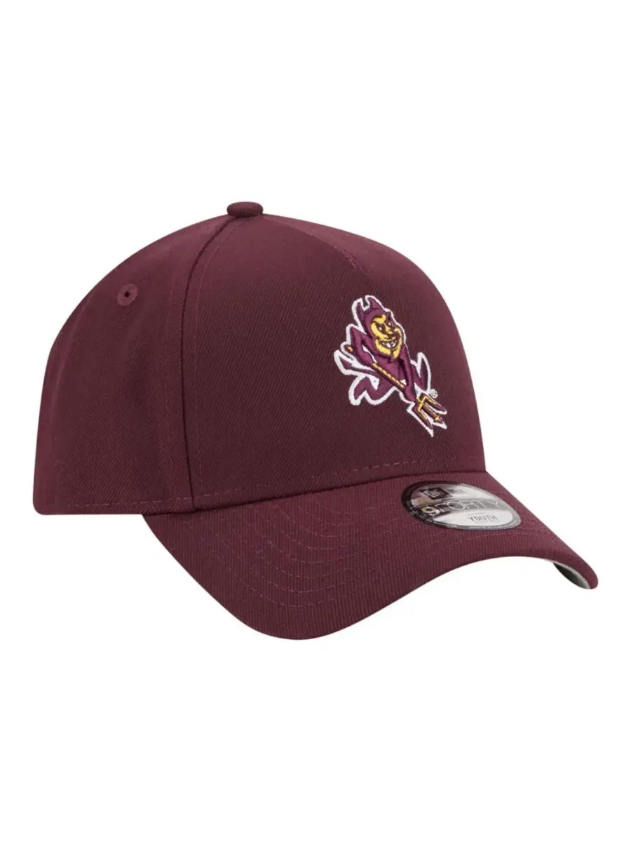 Кепка New Era 9FORTY A-Frame с вышивкой Arizona State Sun Devils — изображение 5 из 5, коричневый