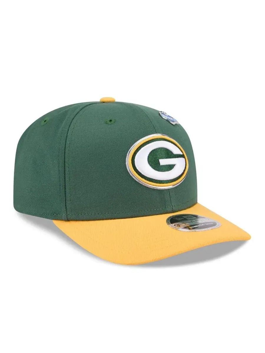 Кепка New Era 9SEVENTY Green Bay Packers 2026 NFL Draft — изображение 3 из 4, зеленый золотистый
