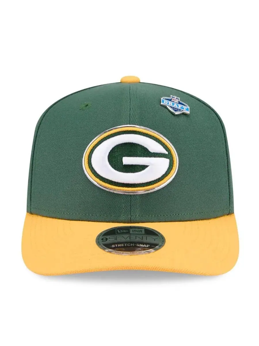 Кепка New Era 9SEVENTY Green Bay Packers 2026 NFL Draft — изображение 4 из 4, зеленый золотистый