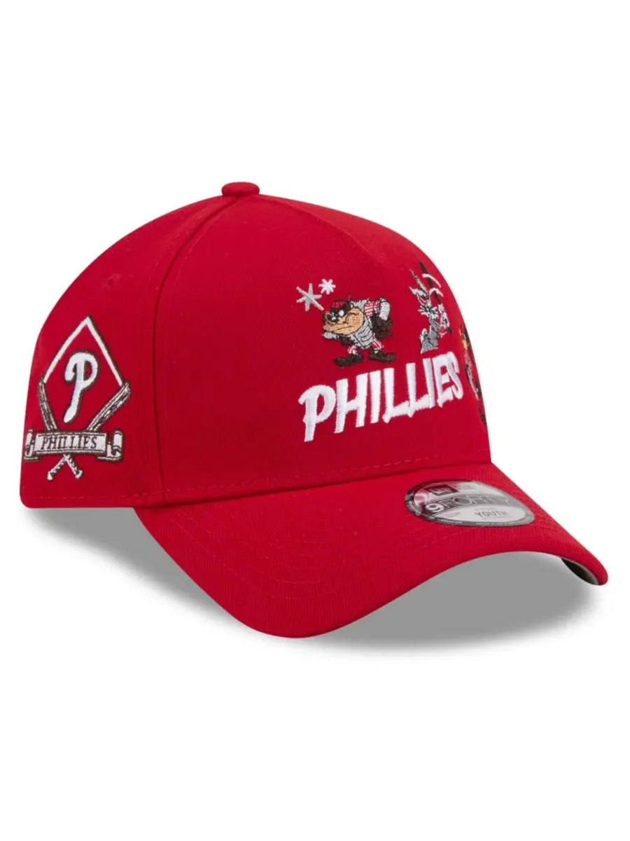 Кепка A-Frame 9FORTY с вышивкой Philadelphia Phillies и Looney Tunes New Era