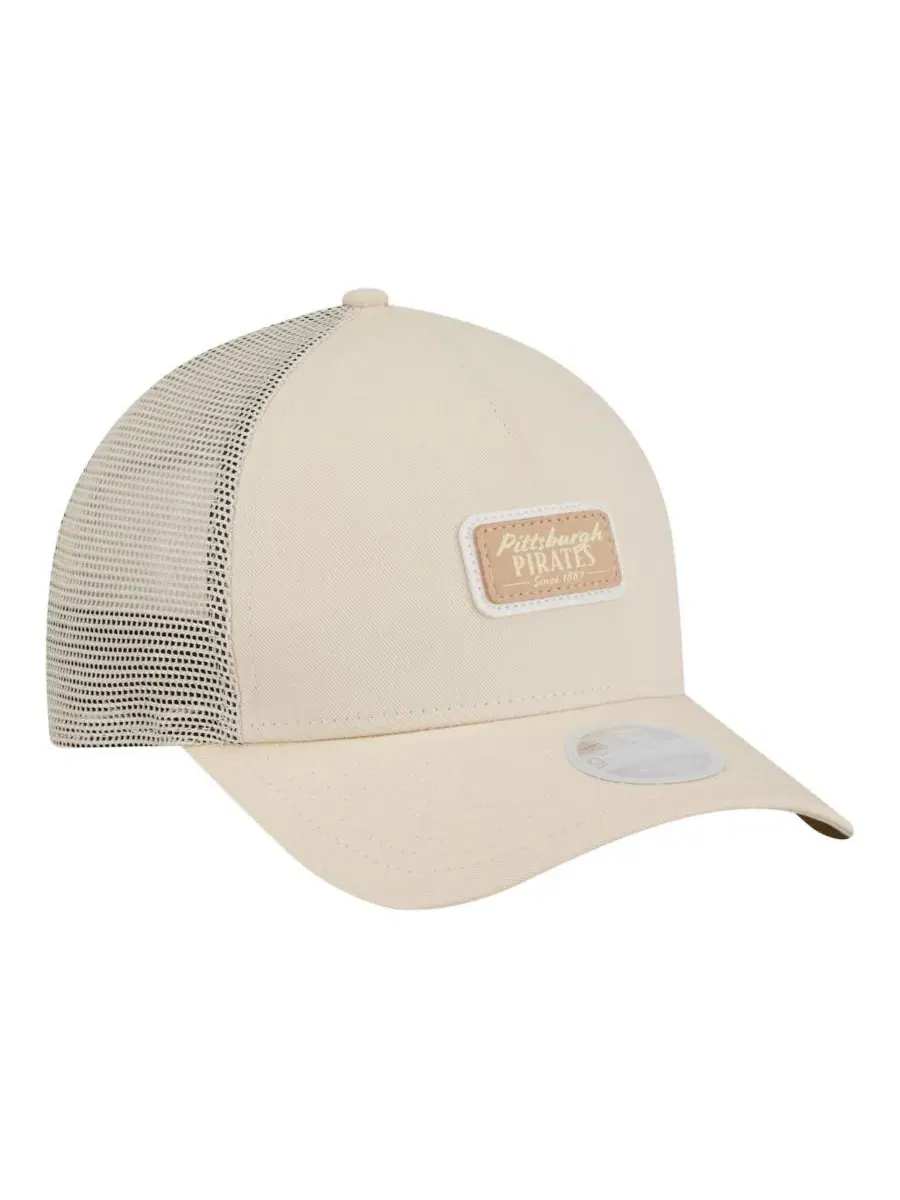 Бейсболка с козырьком Pittsburgh Pirates Tonal Patch 9FORTY M-Crown A-Frame New Era — изображение 3 из 4, светлый бежевый