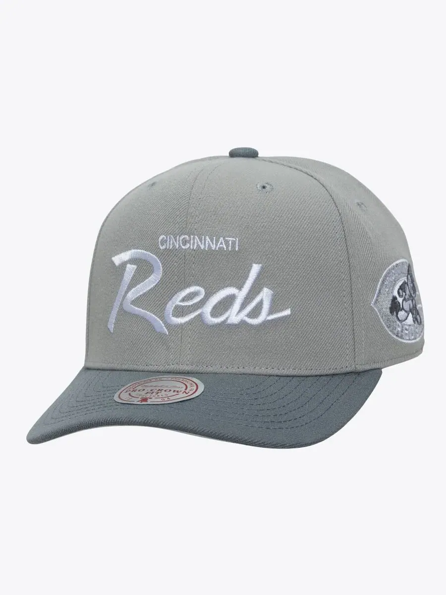 Кепка Mitchell & Ness Cincinnati Reds Cooperstown Thunderstorm Head Coach Pro-Crown