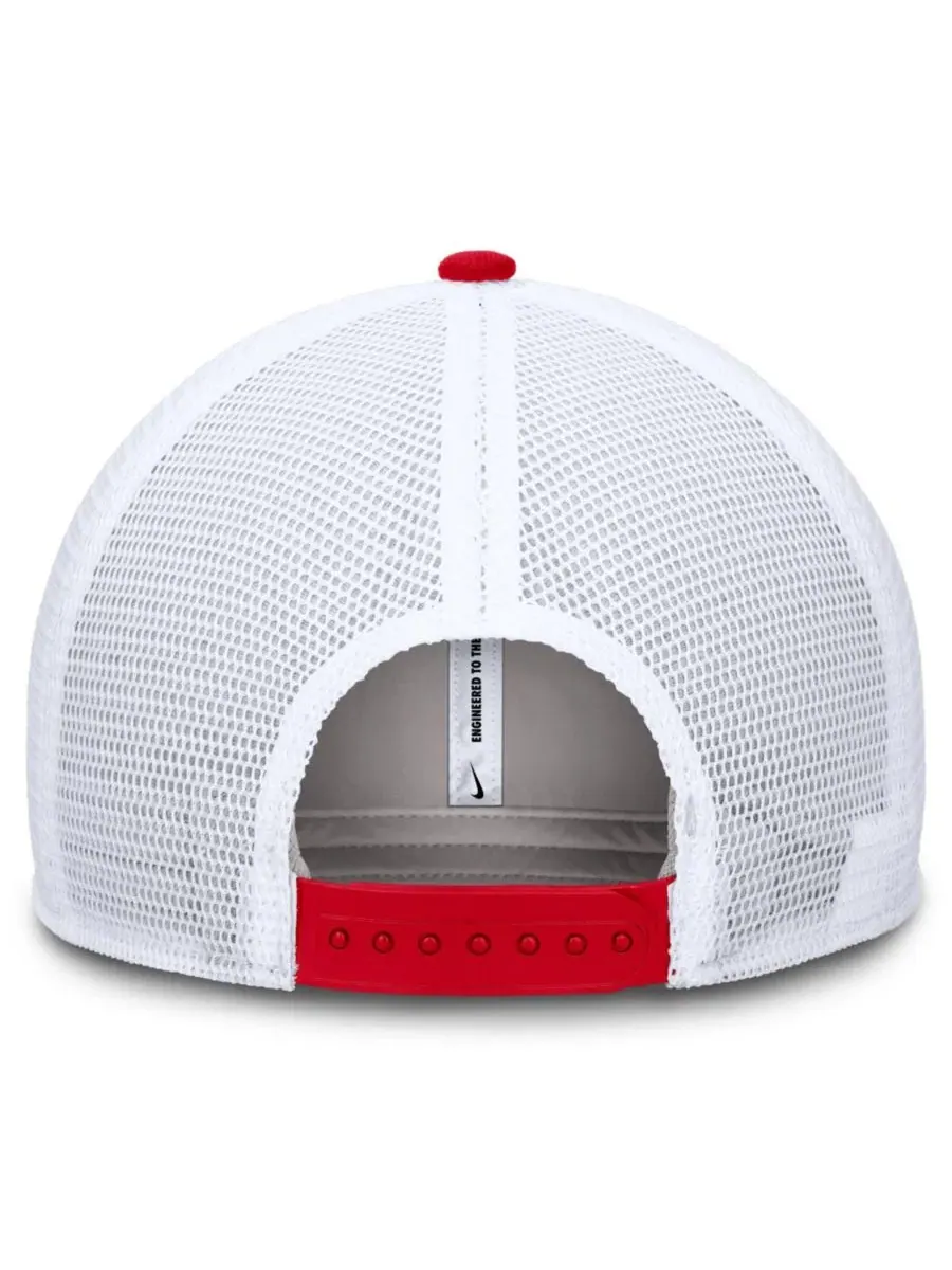 Бейсболка Nike Rise Trucker с вышивкой Georgia Bulldogs — изображение 4 из 4, красный белый