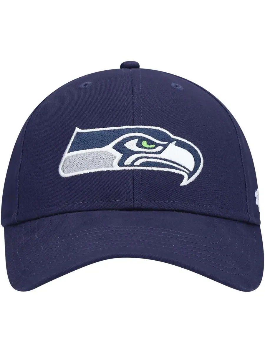 Бейсболка с вышивкой Seattle Seahawks '47 Brand — изображение 2 из 4, темно-синий