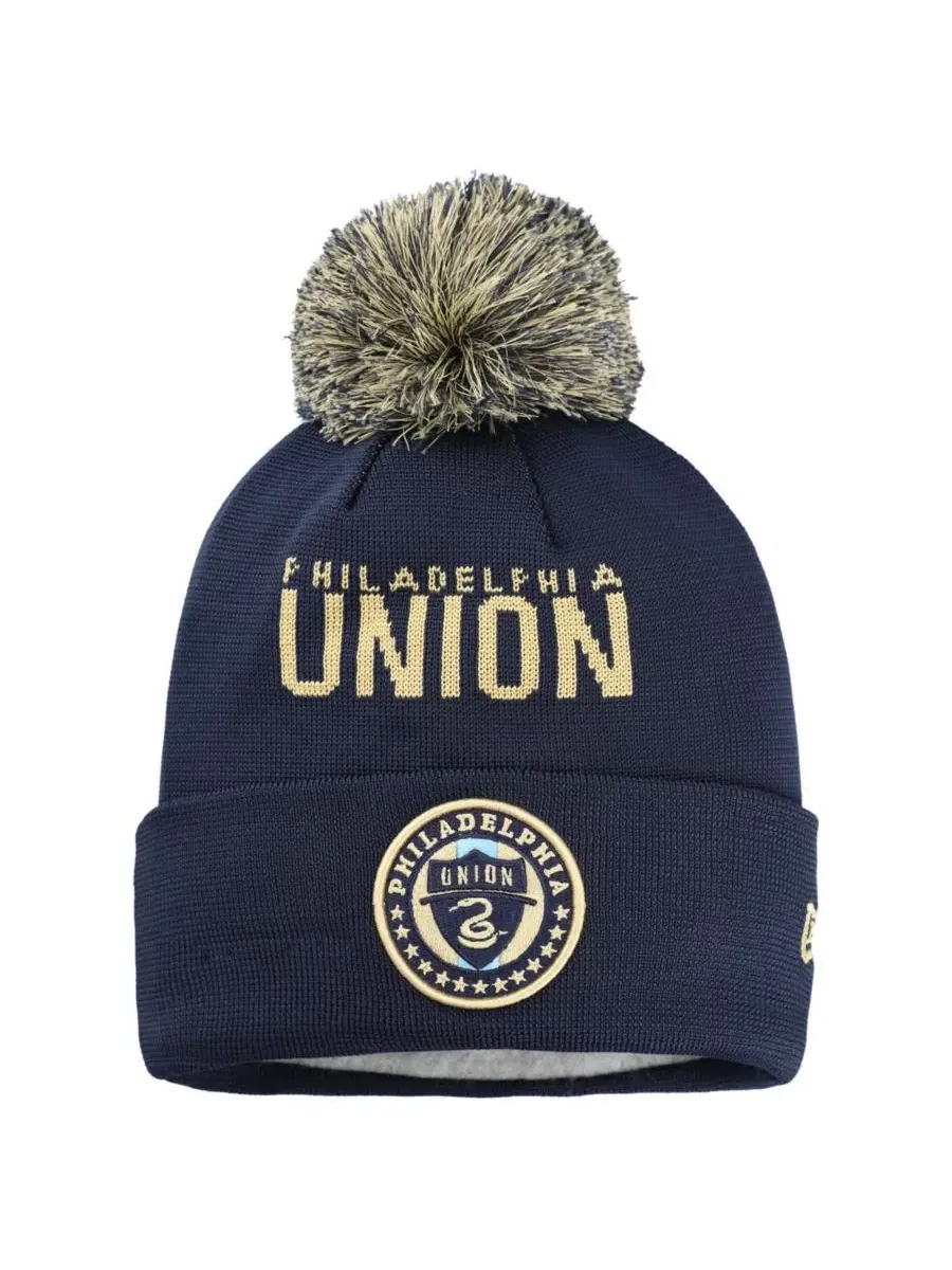 Вязаная шапка с помпоном Philadelphia Union Jersey Hook New Era