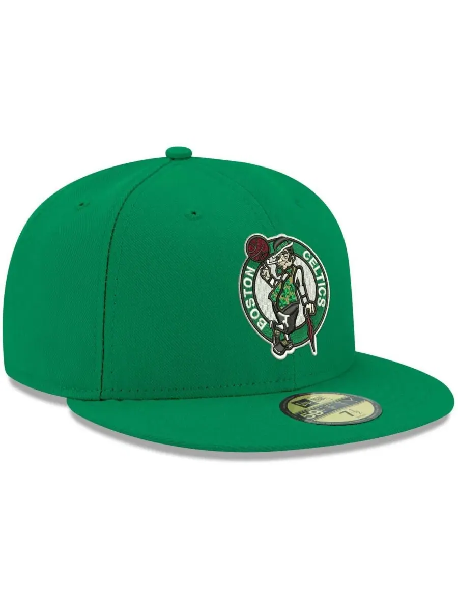 Кепка-фиттед с вышивкой Boston Celtics Kelly Green New Era — изображение 3 из 5, зеленый