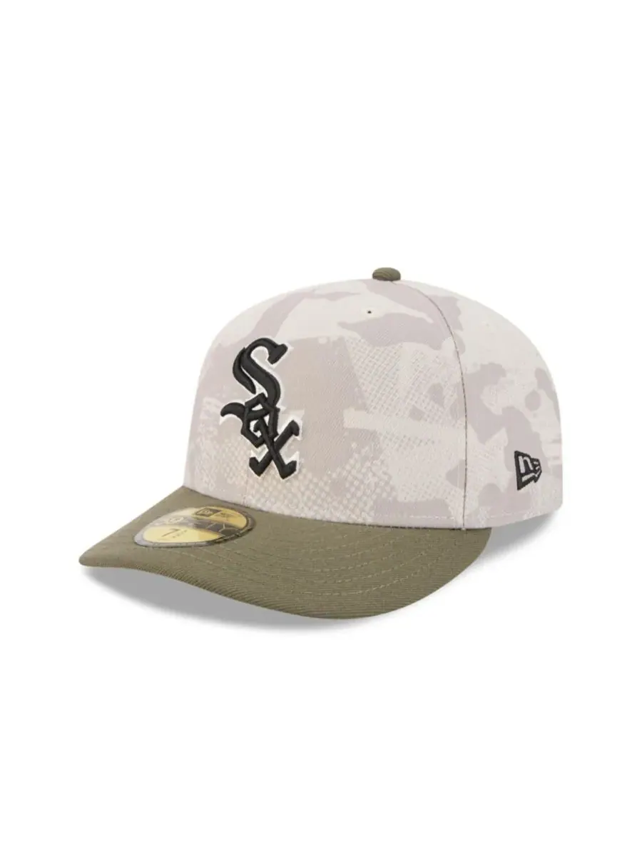 New Era Мужская светло-бежевая/оливковая бейсболка Chicago White Sox 2025, посвященная Дню