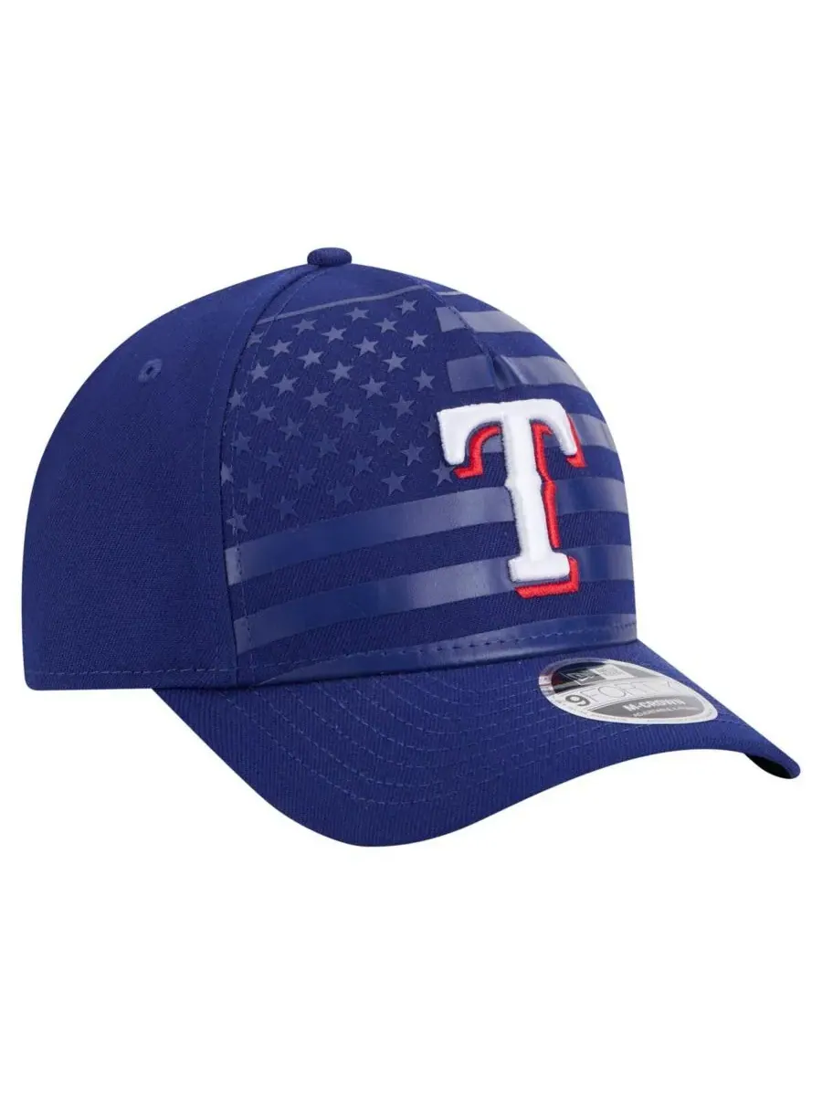 Мужская регулируемая кепка Royal Texas Rangers с американским флагом, модель 9FORTY M-Crown A-Frame — изображение 3 из 5