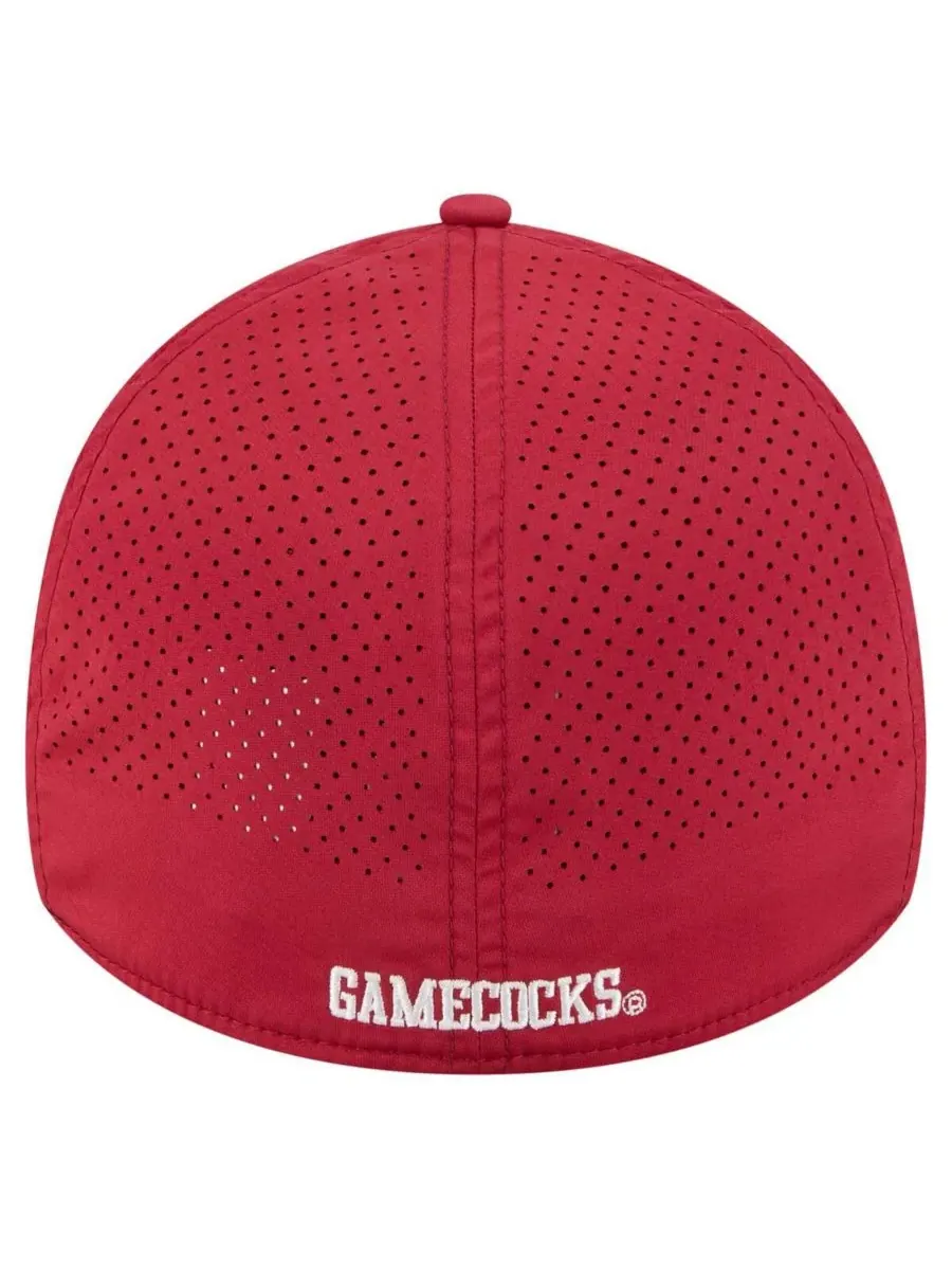Мужская кепка Garnet South Carolina Gamecocks Rope 39THIRTY Flex Hat New Era — изображение 3 из 4, гранат