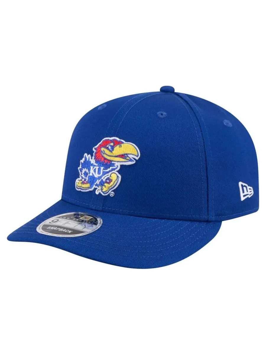 Мужская бейсболка Royal Kansas Jayhawks Low Profile 9FIFTY Snapback New Era