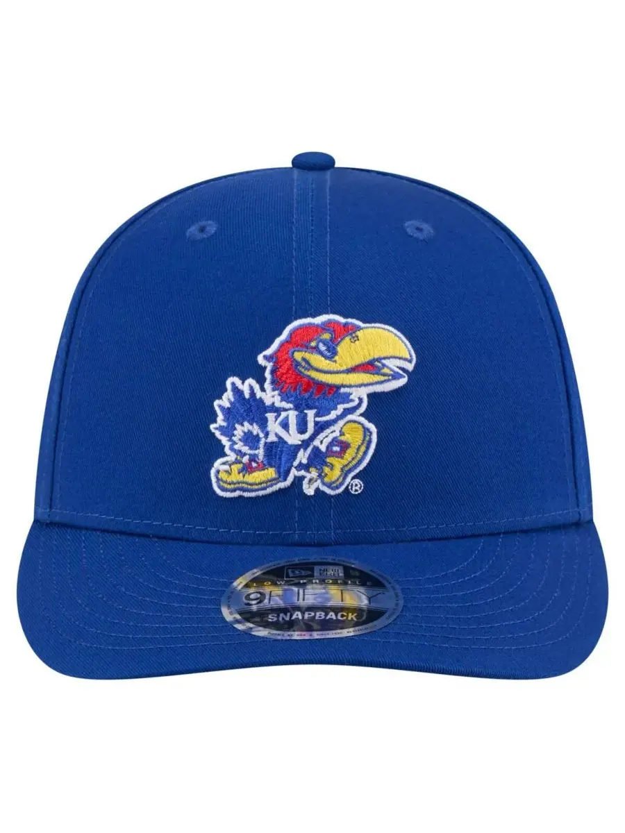 Мужская бейсболка Royal Kansas Jayhawks Low Profile 9FIFTY Snapback New Era — изображение 2 из 4, королевский